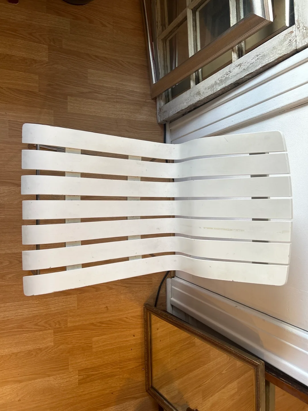 Vintage Scandia Chair - White Slatted Dining Chair image indicator(4)