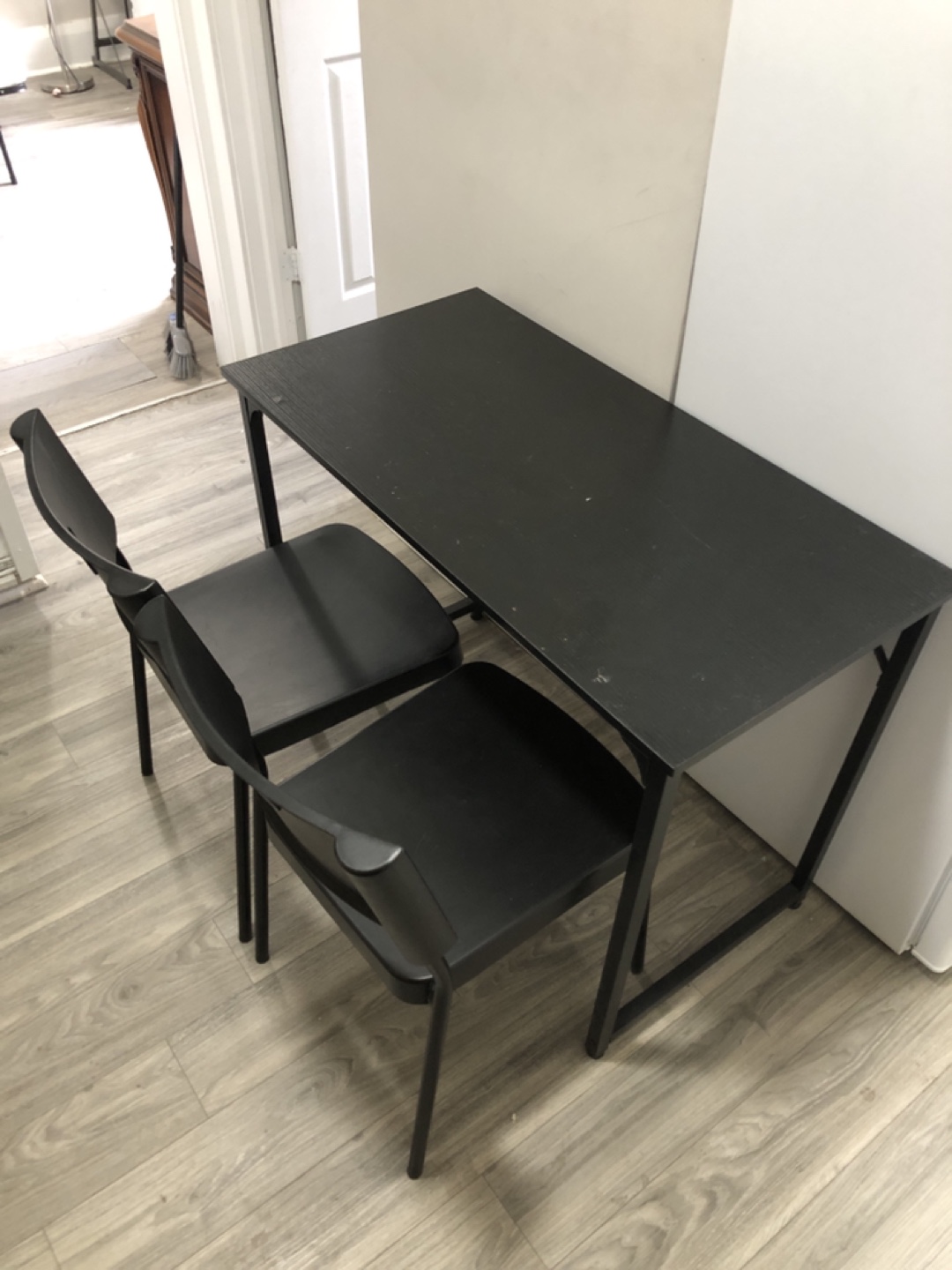 Black Desk & Two Chairs - photo 2