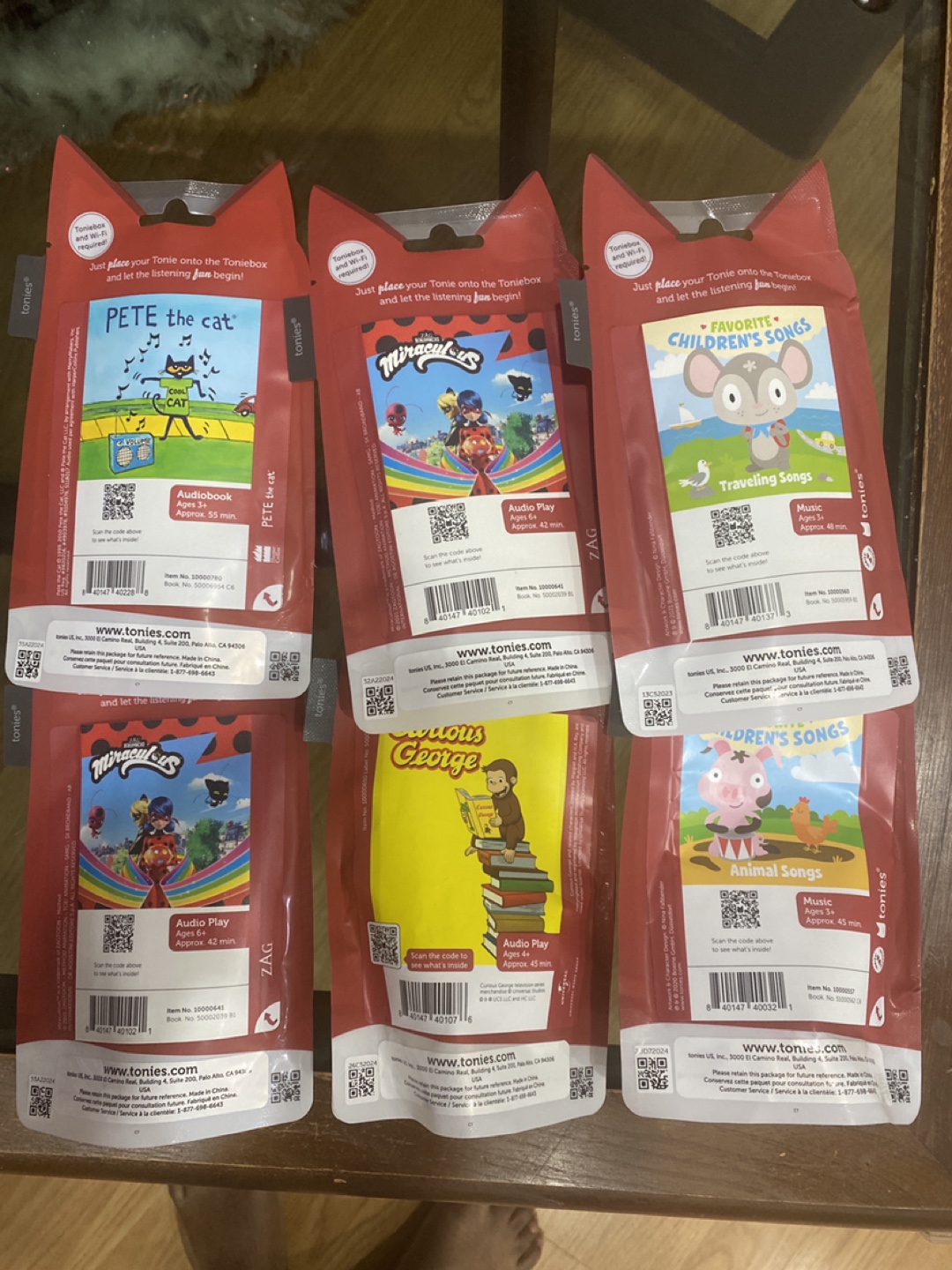 Toniebox Tonies - Lot of 6