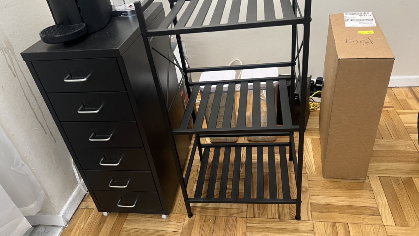 Black Metal 3-Tier Shelf - photo 2