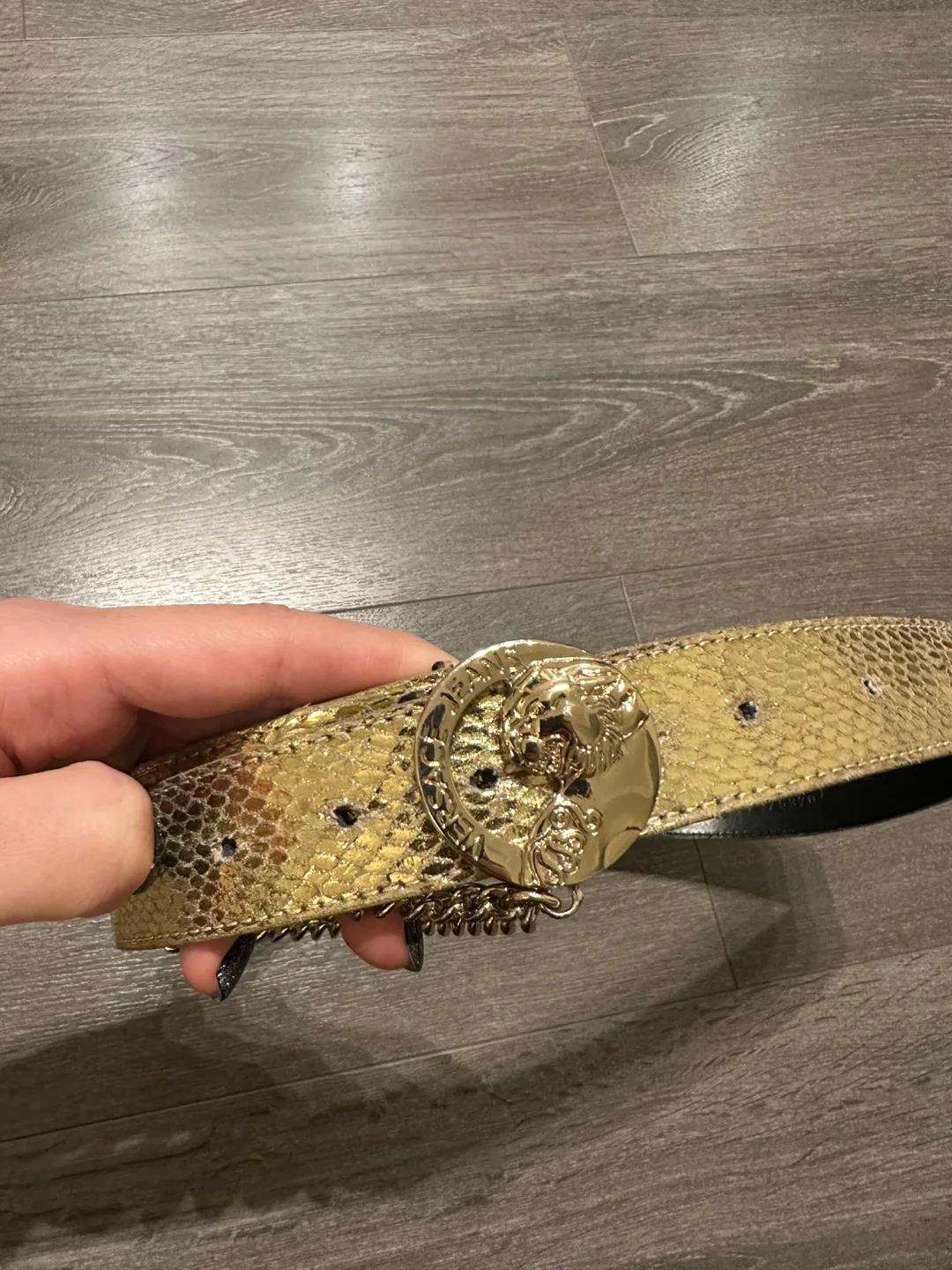 Versace Jeans Belt Gold 90 cm leather mix image indicator(4)