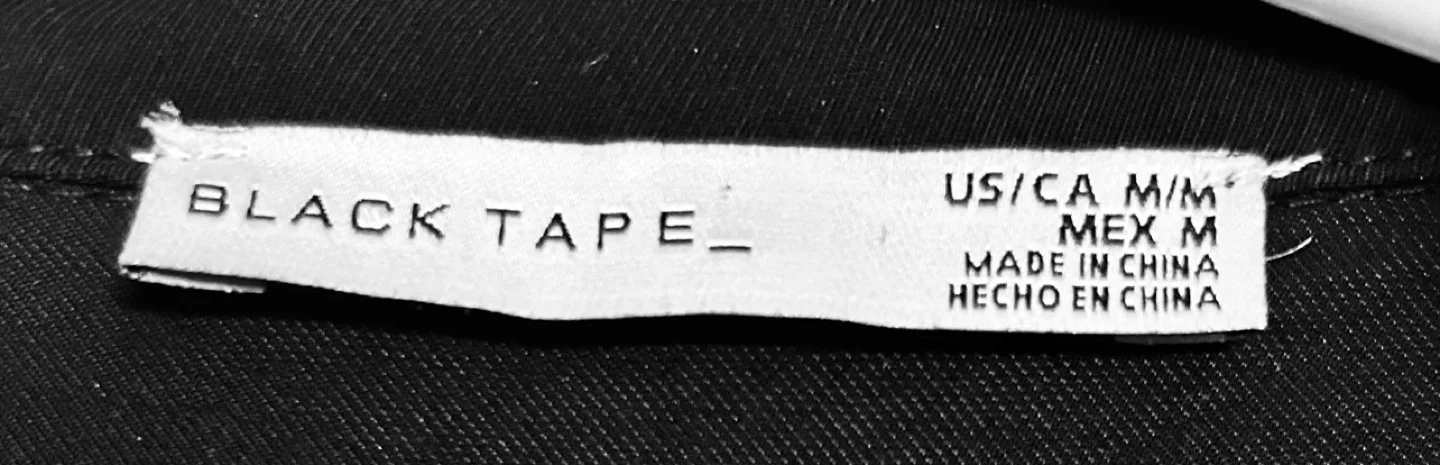 Black Tape Button Up Dress image indicator(2)