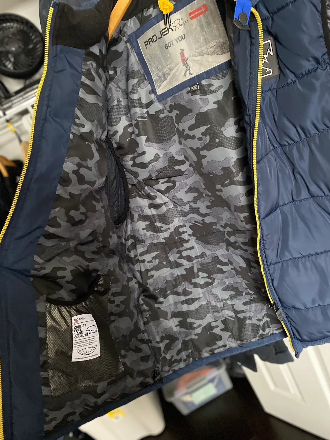 Blue Puffer Vest with Sherpa Lining image indicator(3)