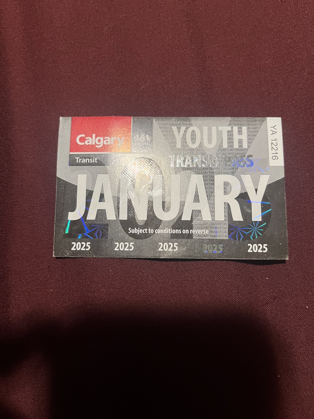 Calgary Transit Youth Pass - January 2025