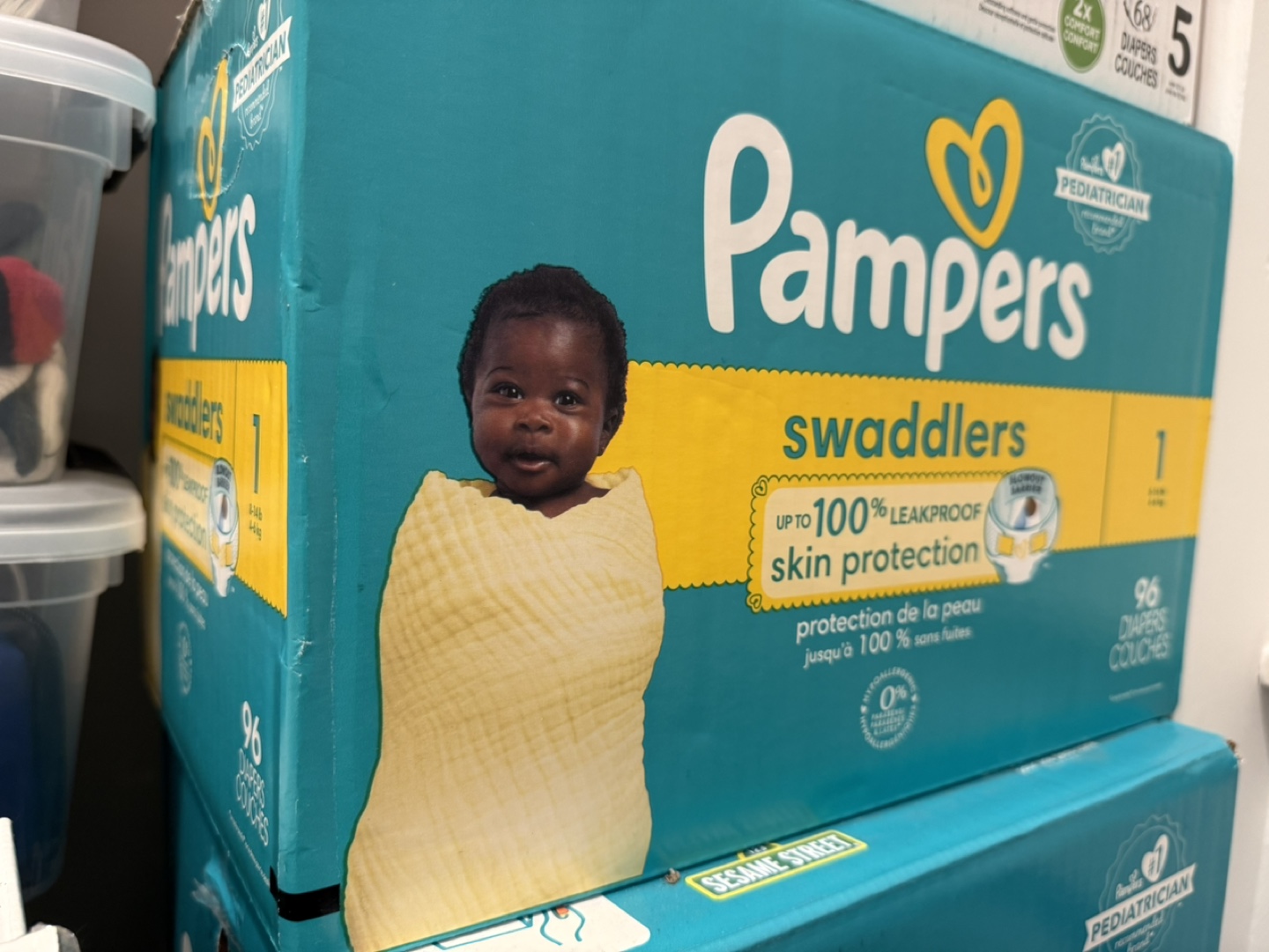 Pampers Swaddlers Diapers Size 1