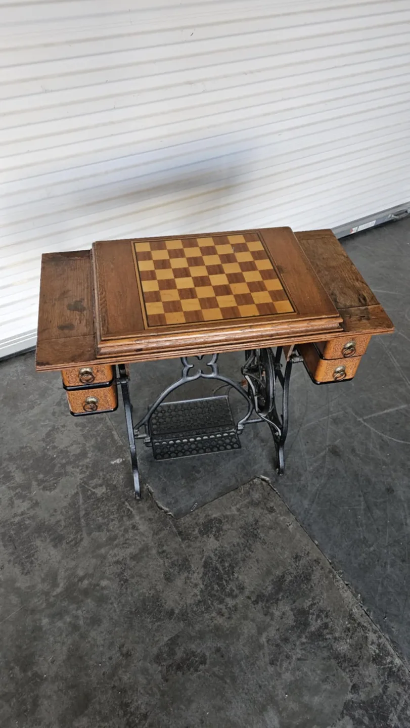 Antique Raymond Sewing Machine Table image indicator(3)