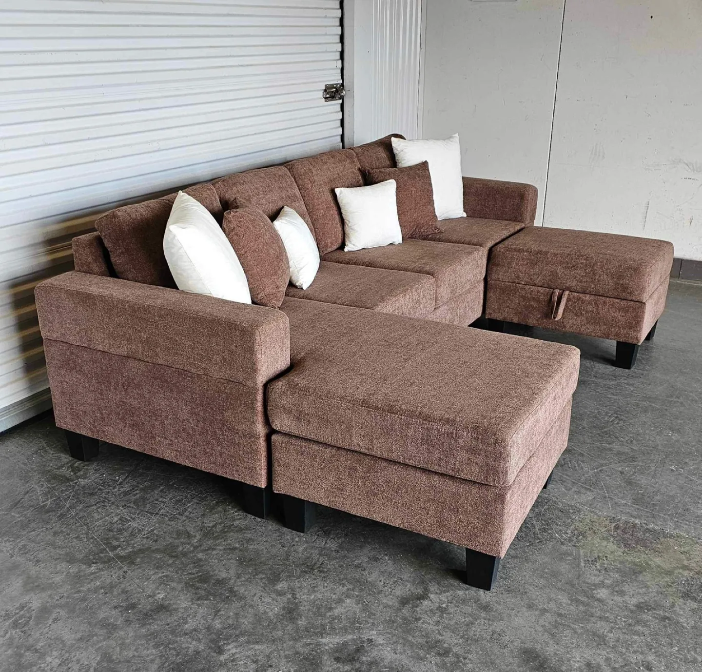 Brand New 4 seater/reversible chaise/storage ottoman image indicator(4)