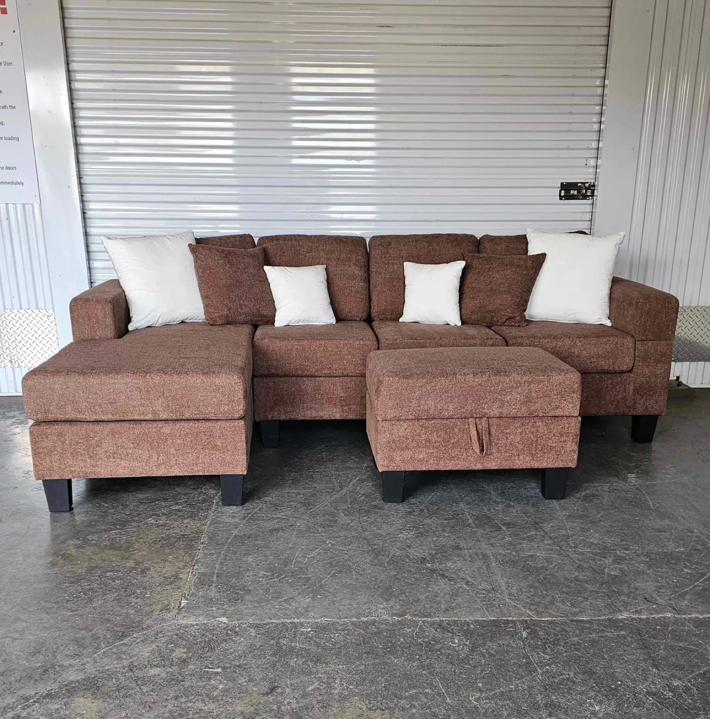 Brand New 4 seater/reversible chaise/storage ottoman image indicator(2)