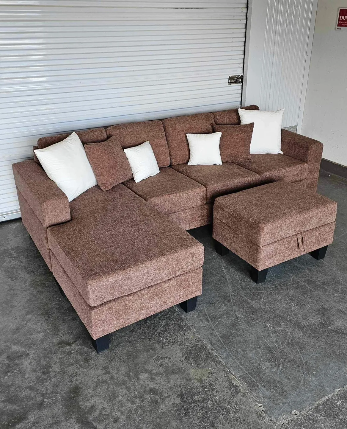 Brand New 4 seater/reversible chaise/storage ottoman image indicator(3)