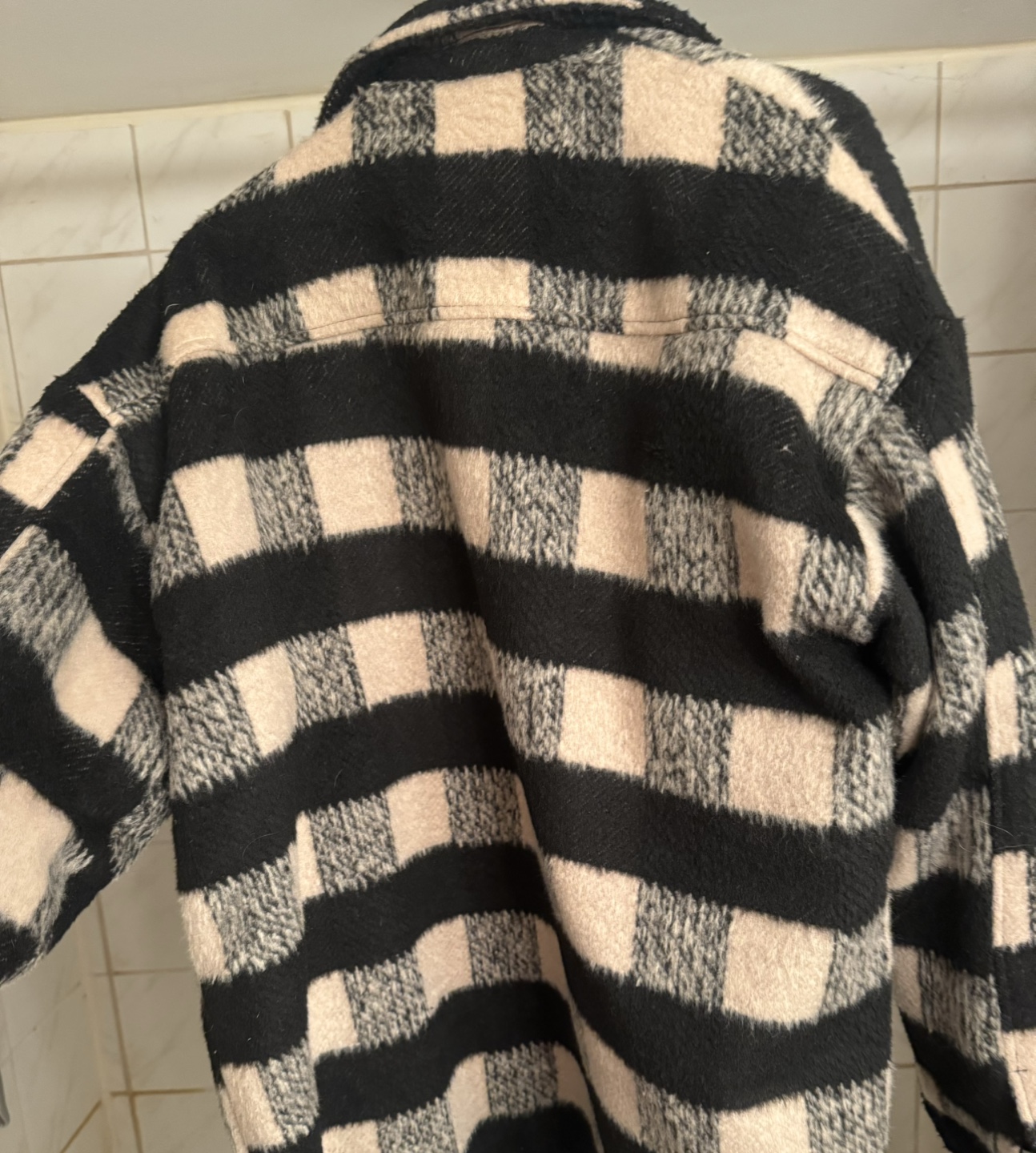 Noisy May Black and Tan Checkered Jacket - photo 2