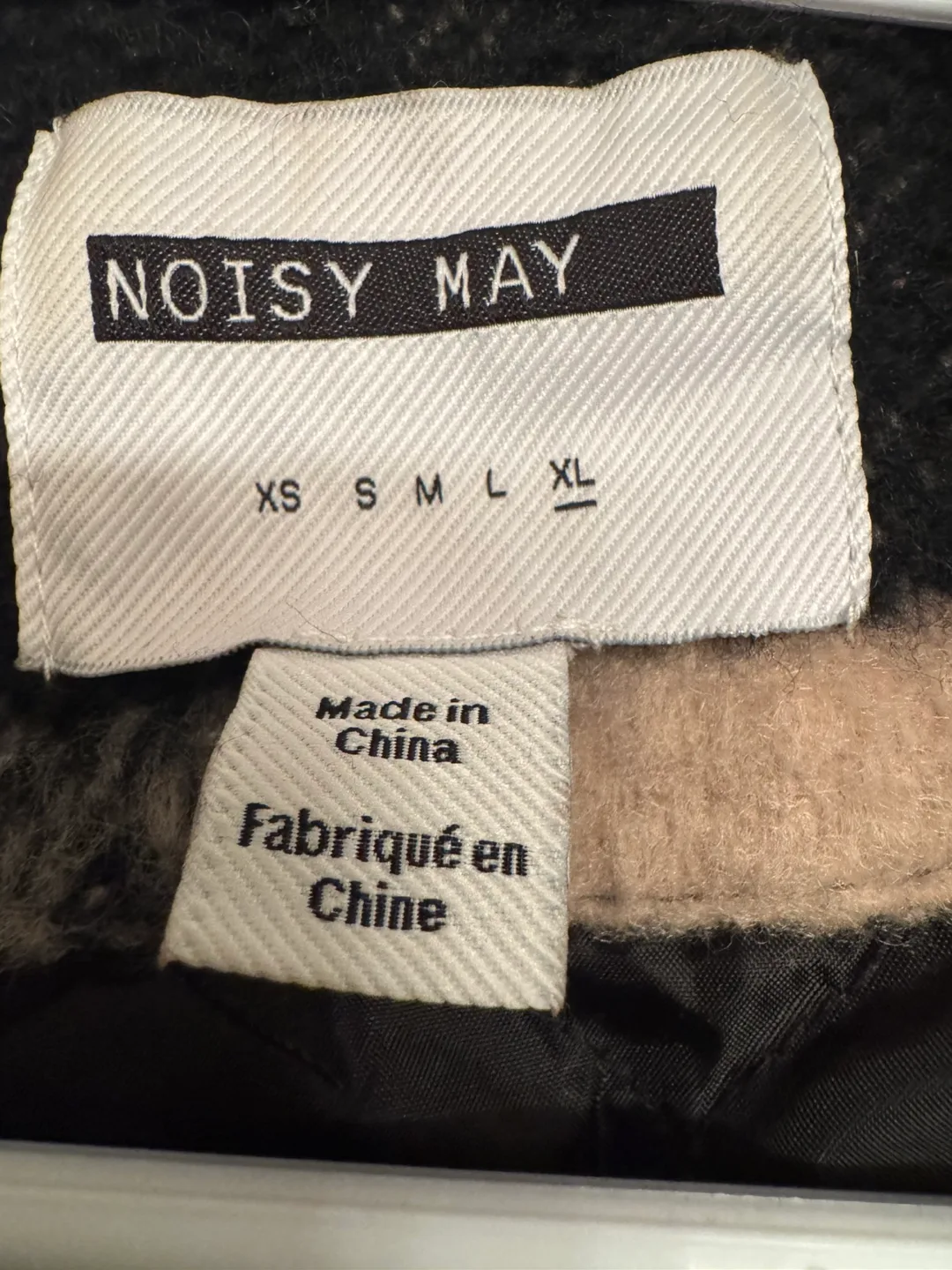 Noisy May Black and Tan Checkered Jacket image indicator(3)