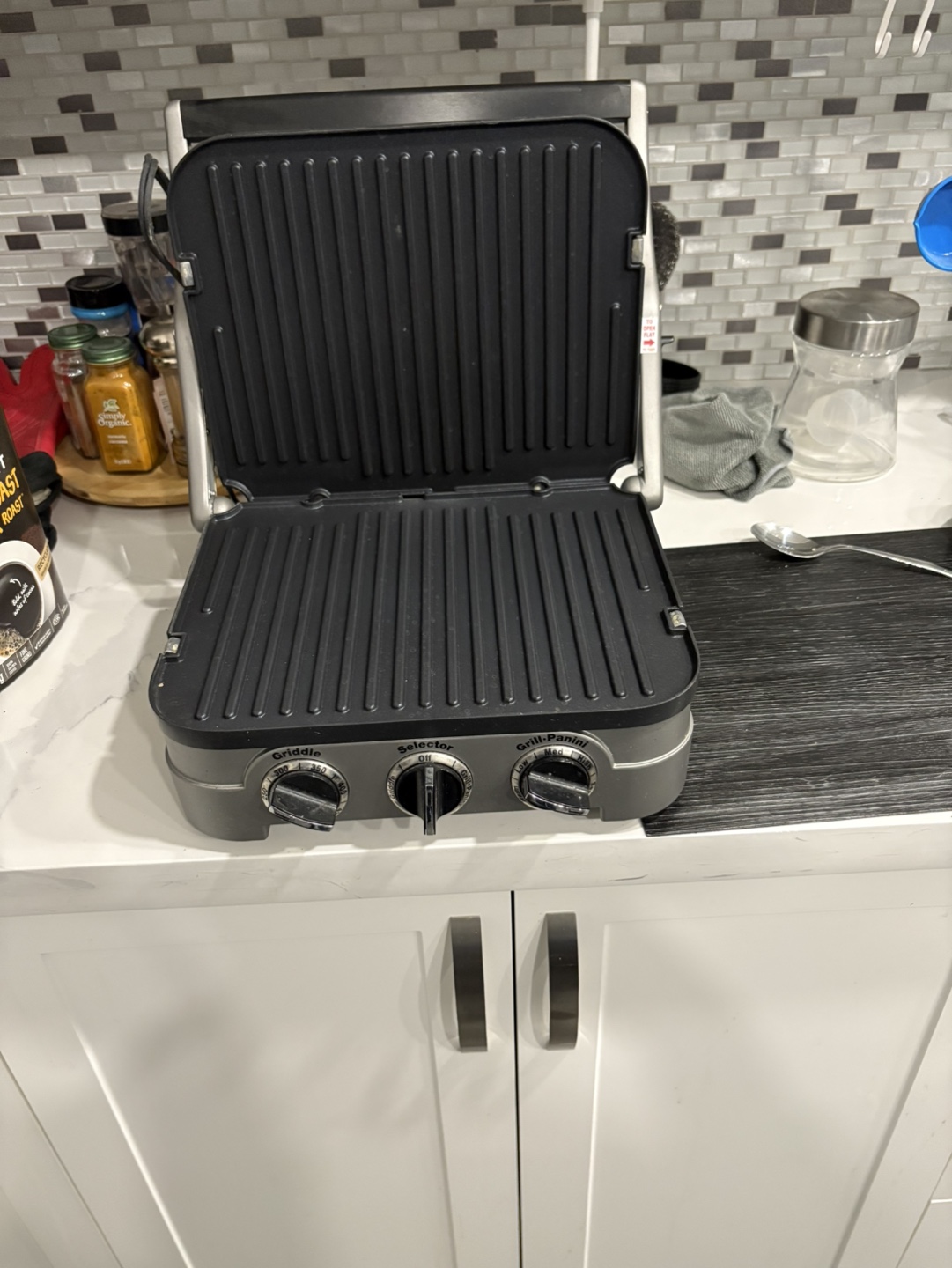 Cuisinart 5 in 1 Stainless Steel Griddler - barely used - photo 2