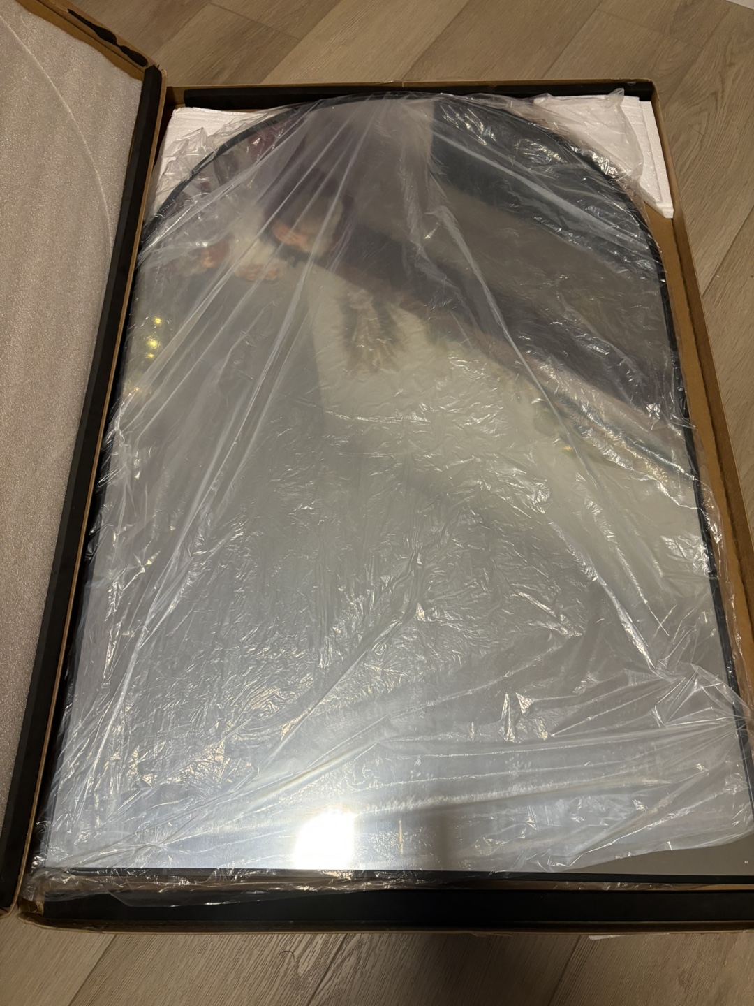 Arched Frame Mirror, Black - photo 5