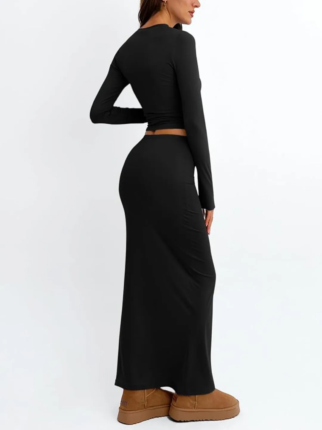 Amazon Trendy Queen | 2-Piece Skirt Set (Sz M, Black) image indicator(3)