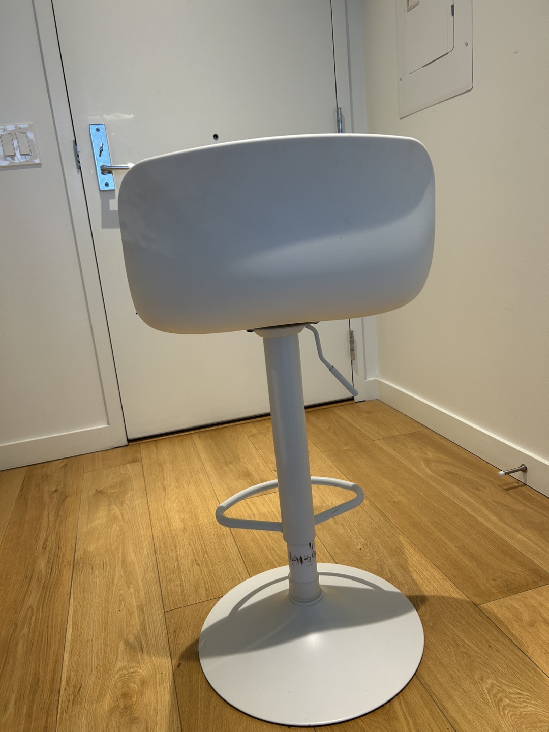 YOUNIKE White Bar Stools Set of 2 - photo 3