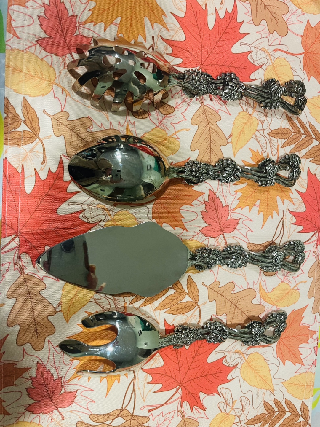 Set of 4 Silver Serving Utensils - photo 2