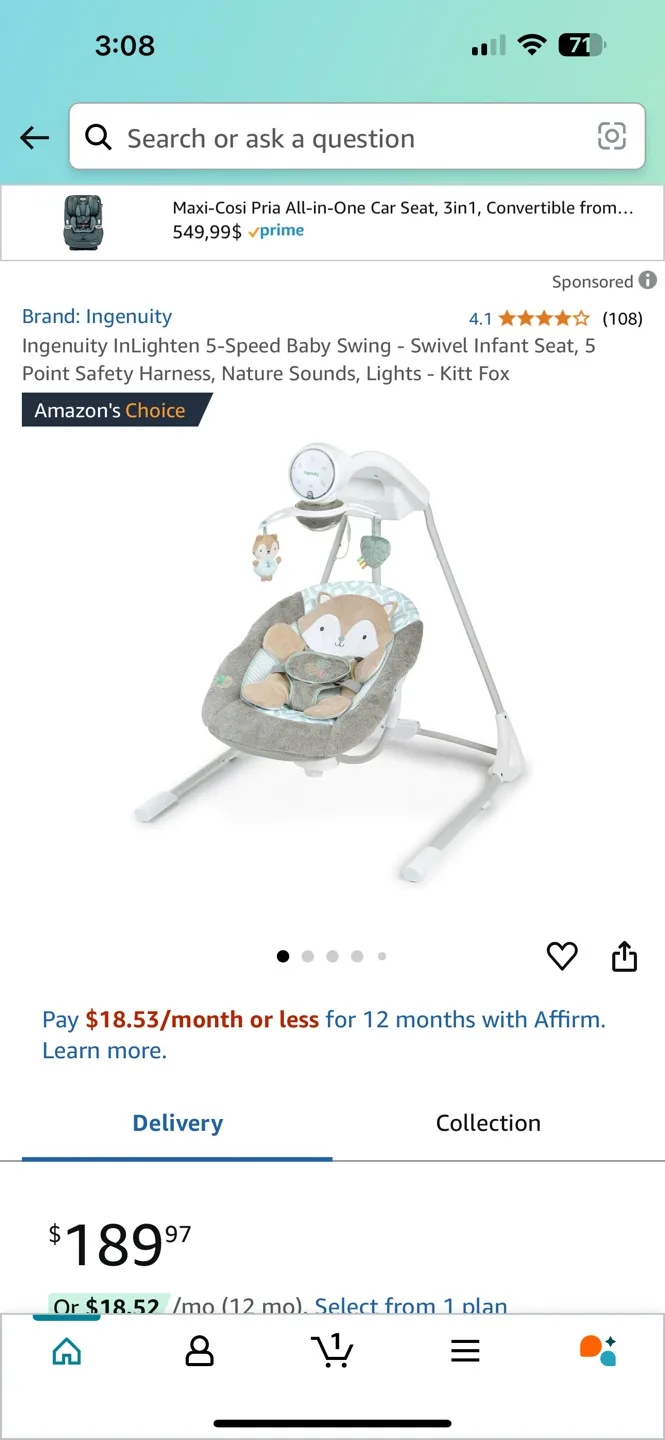 Ingenuity Baby Swing image indicator(6)