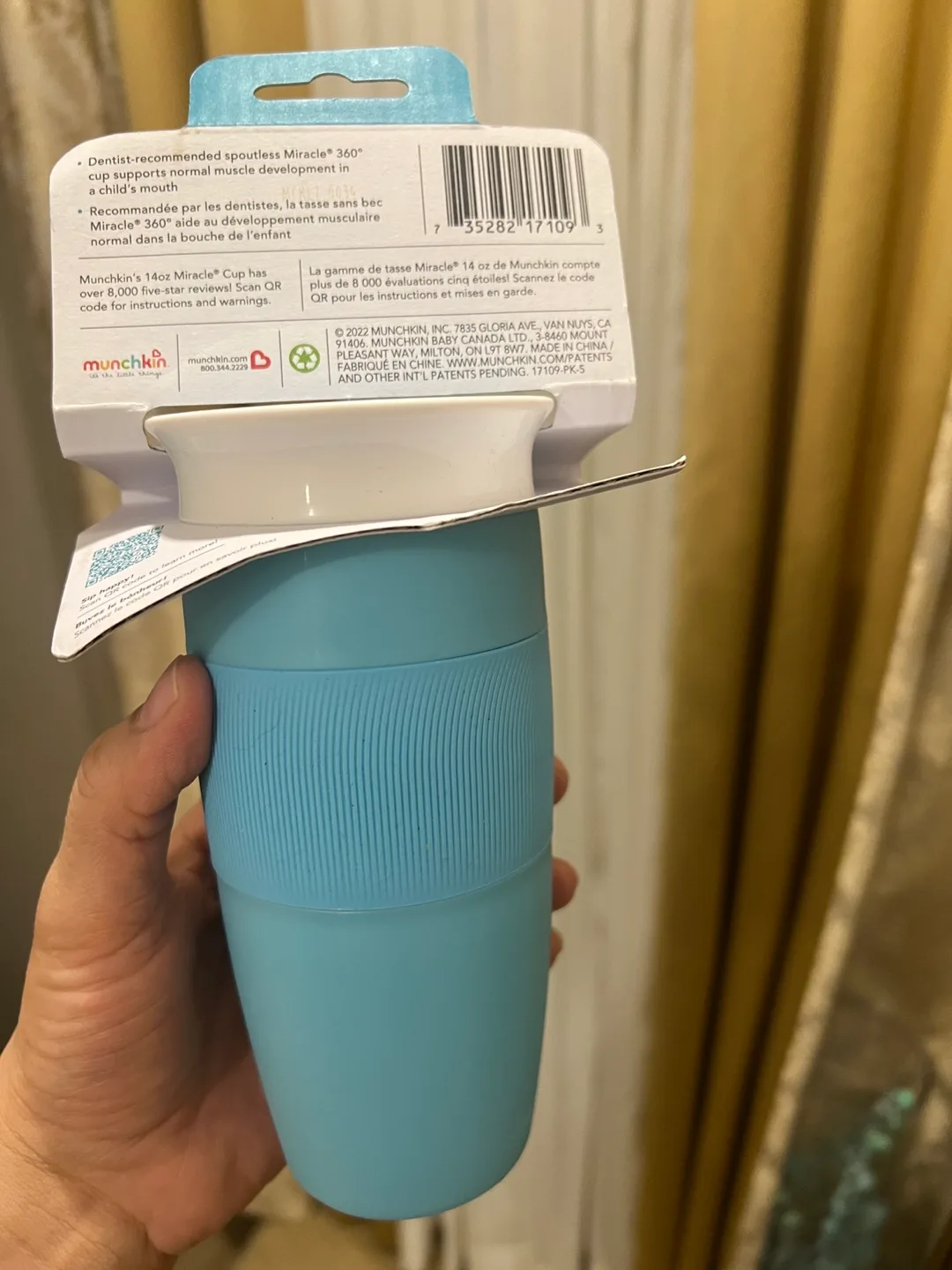 Munchkin Miracle 360° Spill-Proof Anti-Futite Cup - Blue image indicator(2)