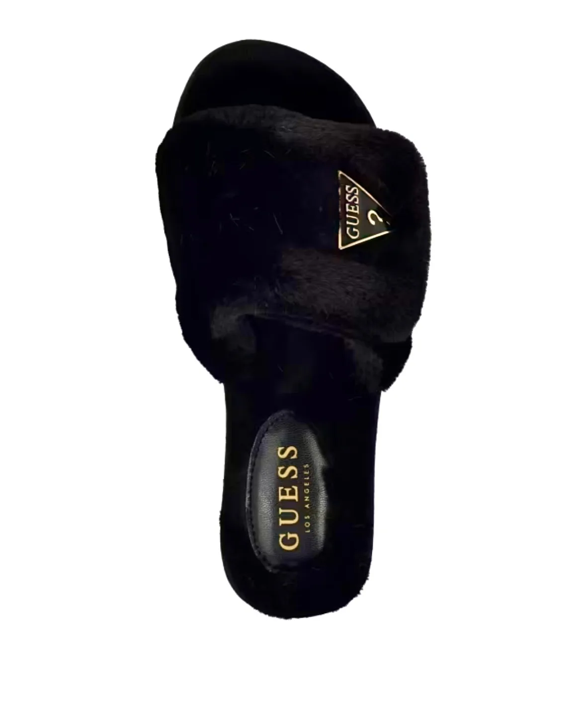🍓NEW in package GUESS Fur 2-3” Platform Slide Sandals image indicator(3)