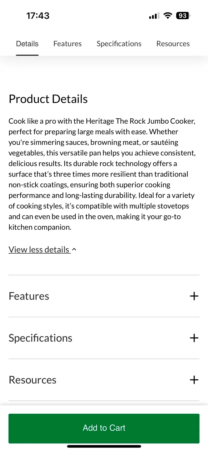The Rock Jumbo Frying Pan image indicator(2)