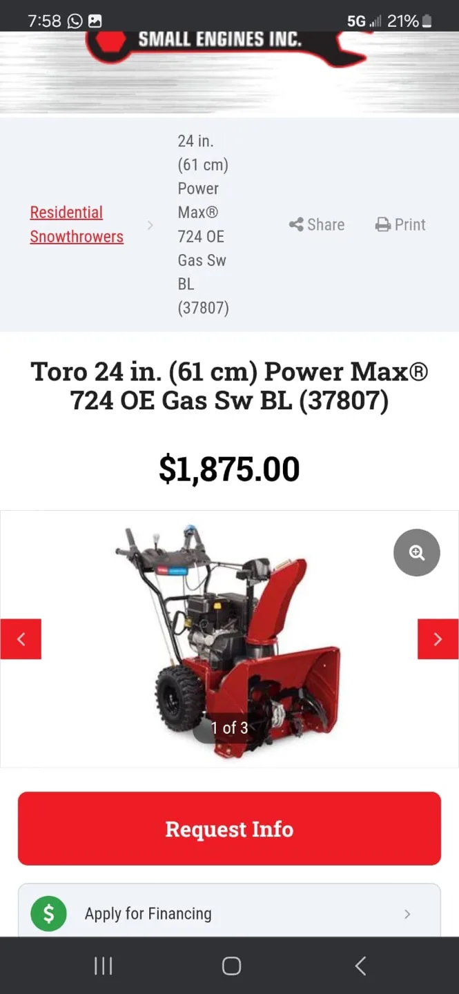 Toro Power Max 724 OE Snowblower image indicator(4)