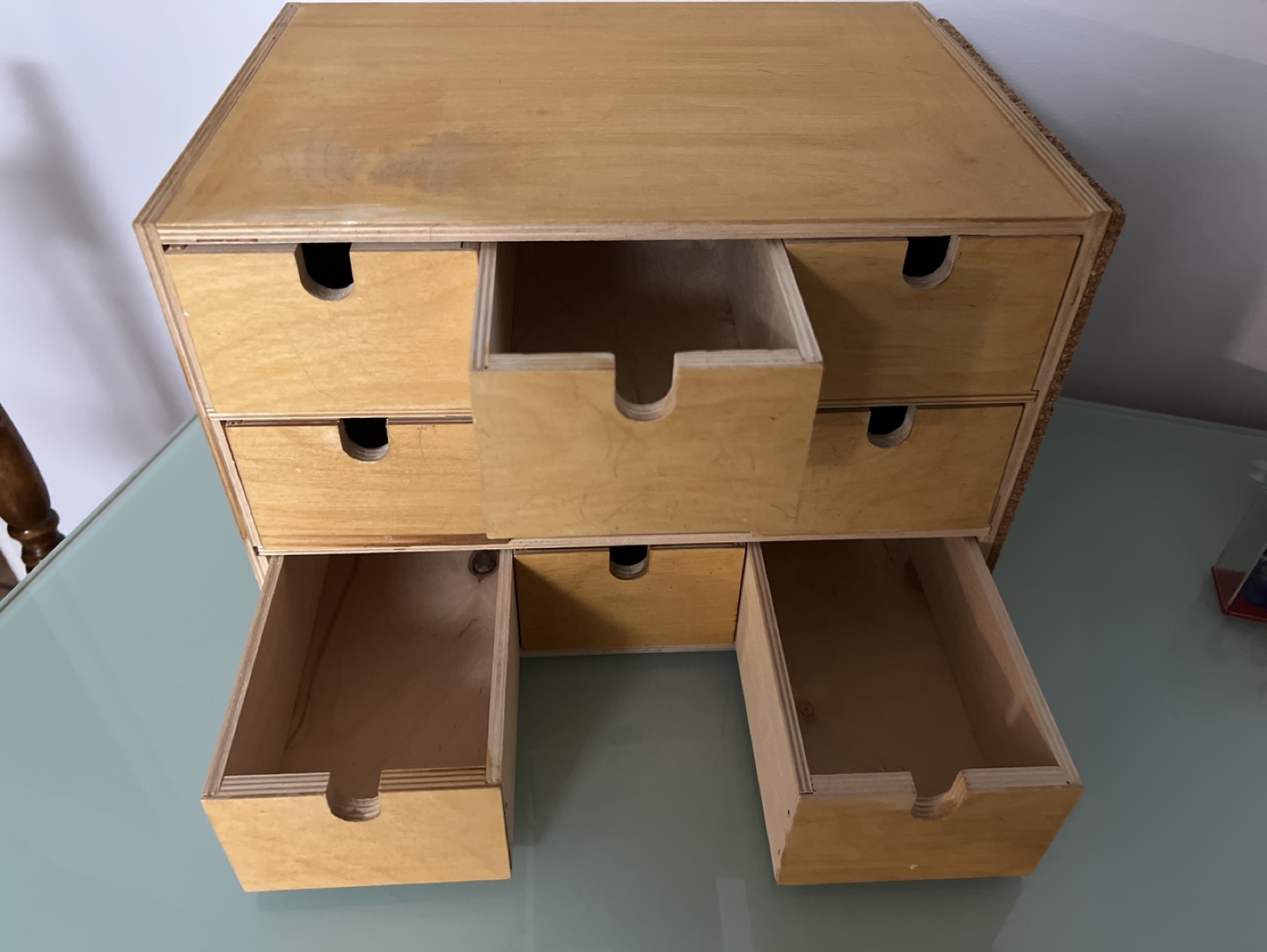 Wooden Organizer with Nine Drawers - photo 2
