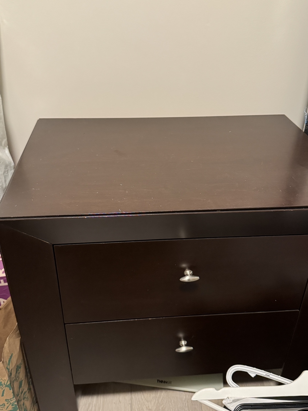 Nightstand with two drawers