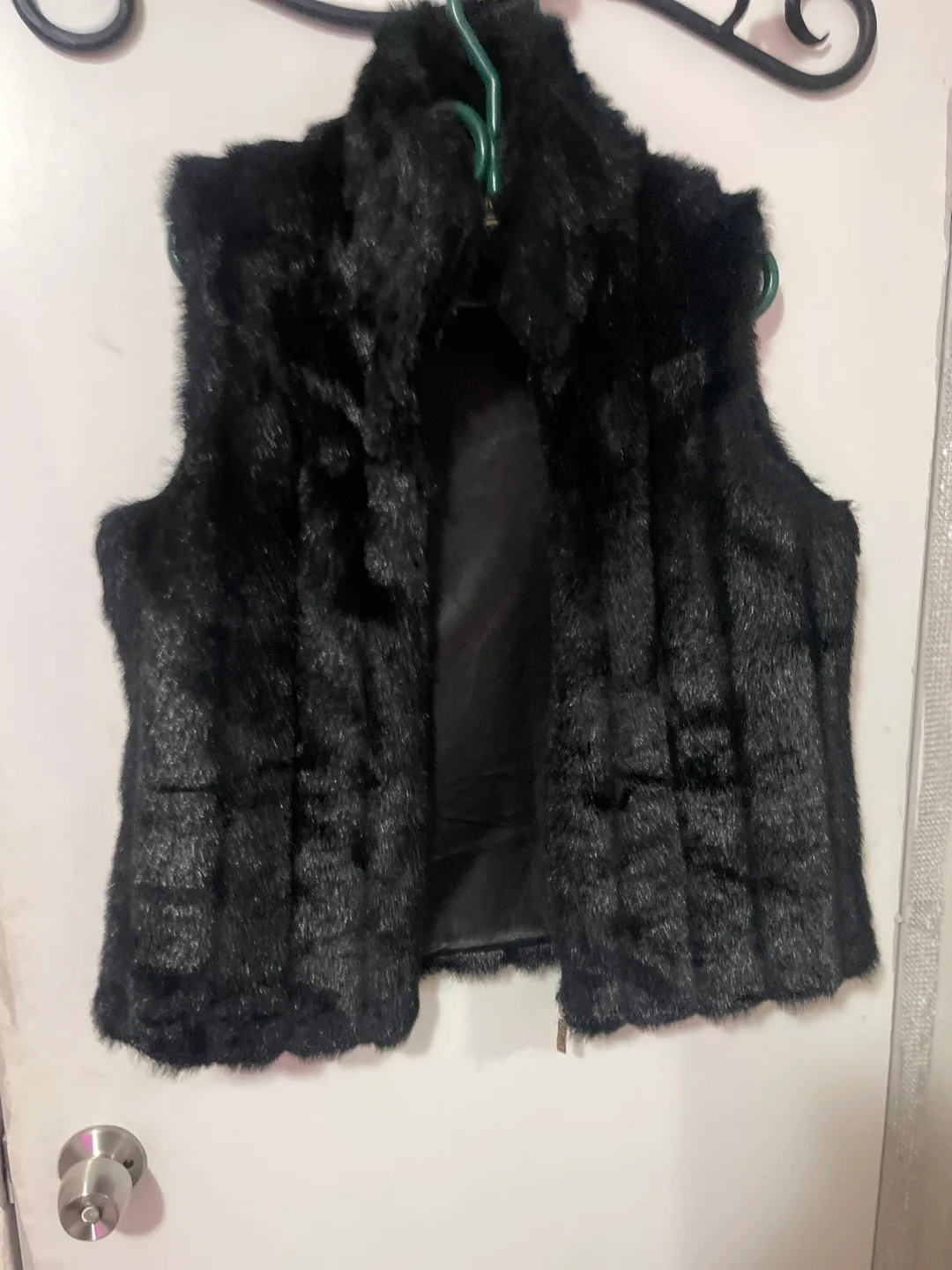 Black Faux Fur Vest thumbnail