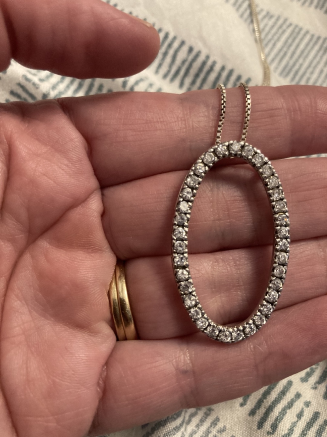 925 Sterling Silver Oval necklace - photo 2