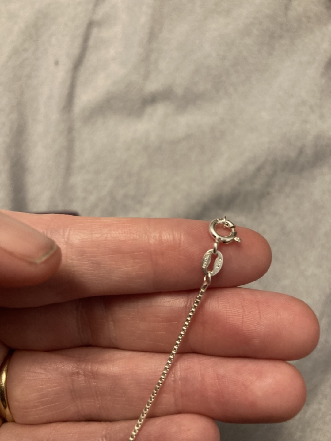 925 Sterling Silver Oval necklace - photo 4