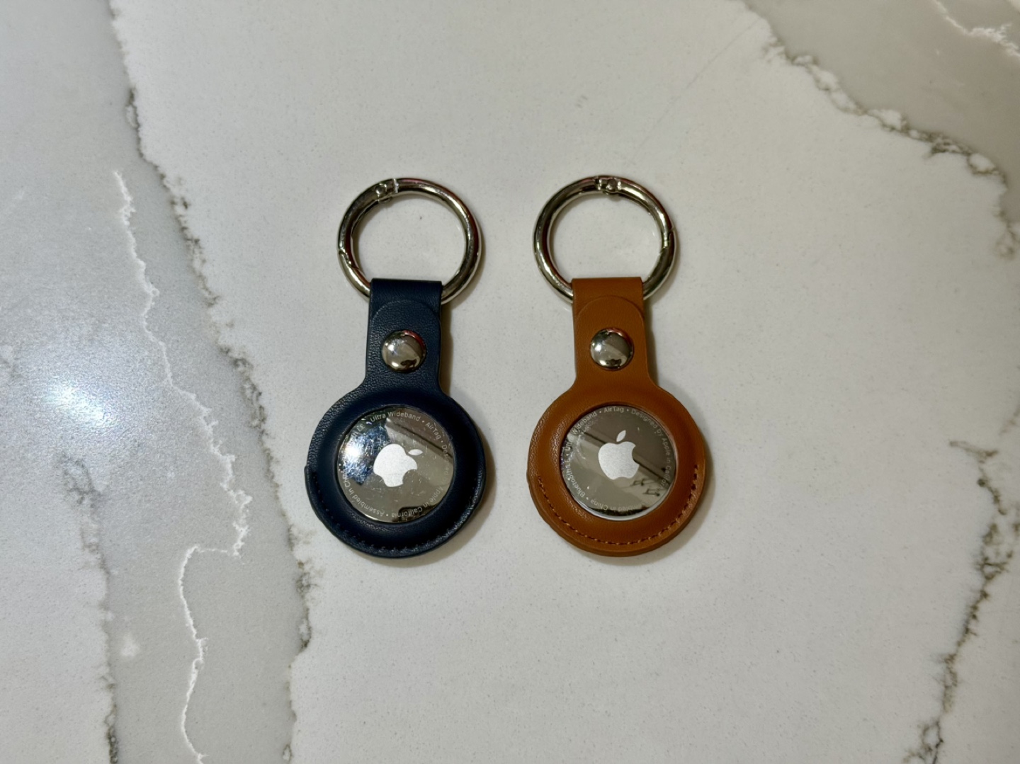 Leather Case For Apple AirTag, Car Keychain Cover