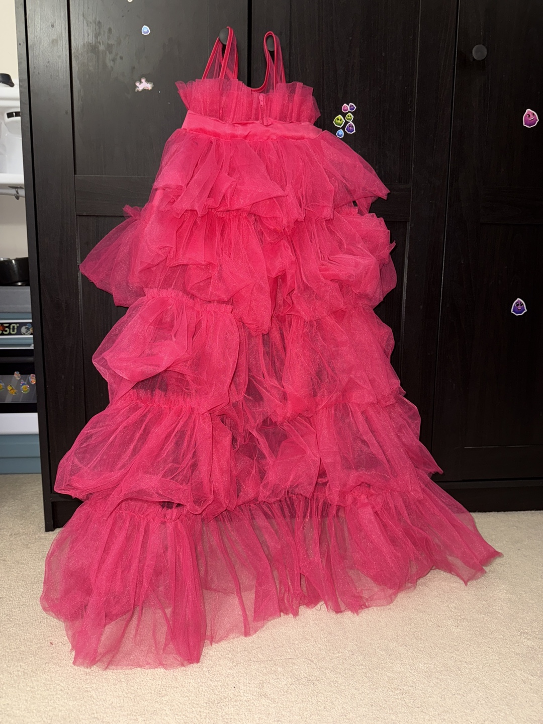 Pink Tulle High Low Dress