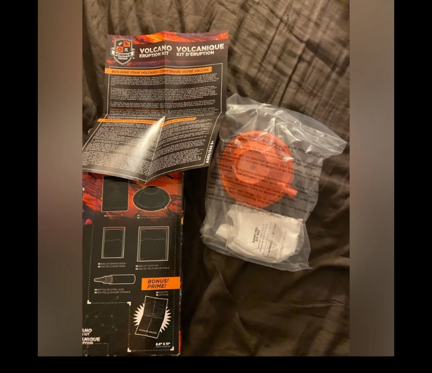 Volcano eruption kit ...like new...crosspost image indicator(3)