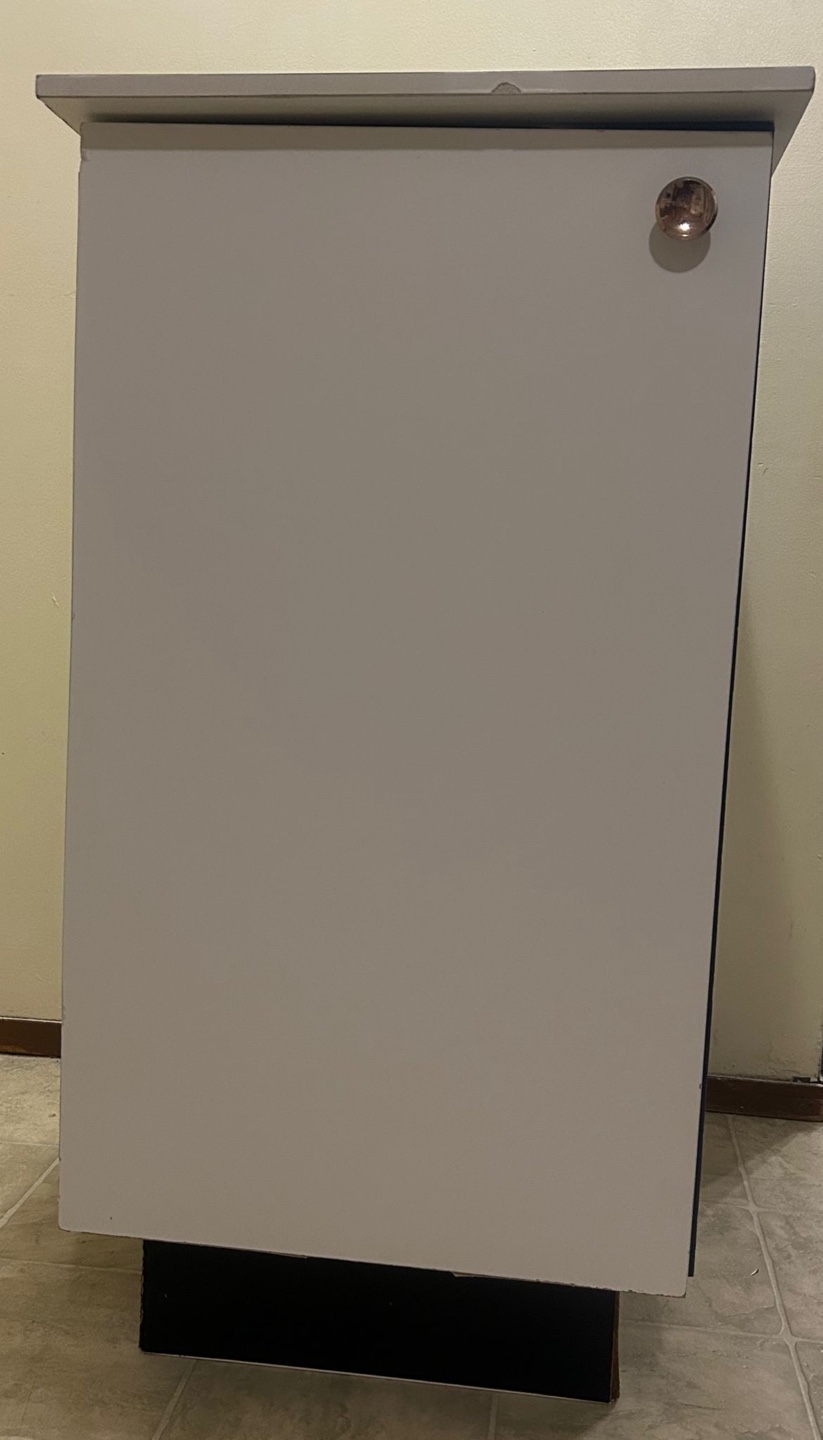 White Cabinet with Black Base - photo 3