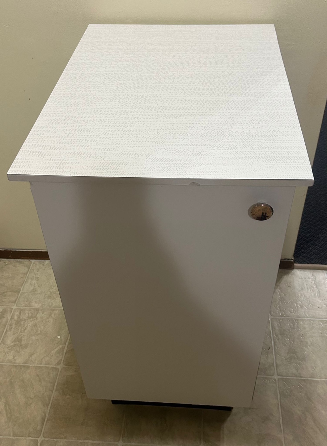 White Cabinet with Black Base - photo 2