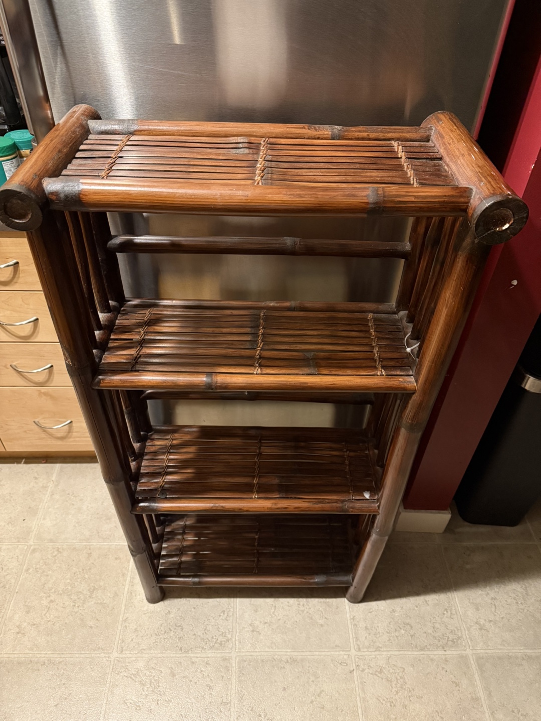 Bamboo shelf