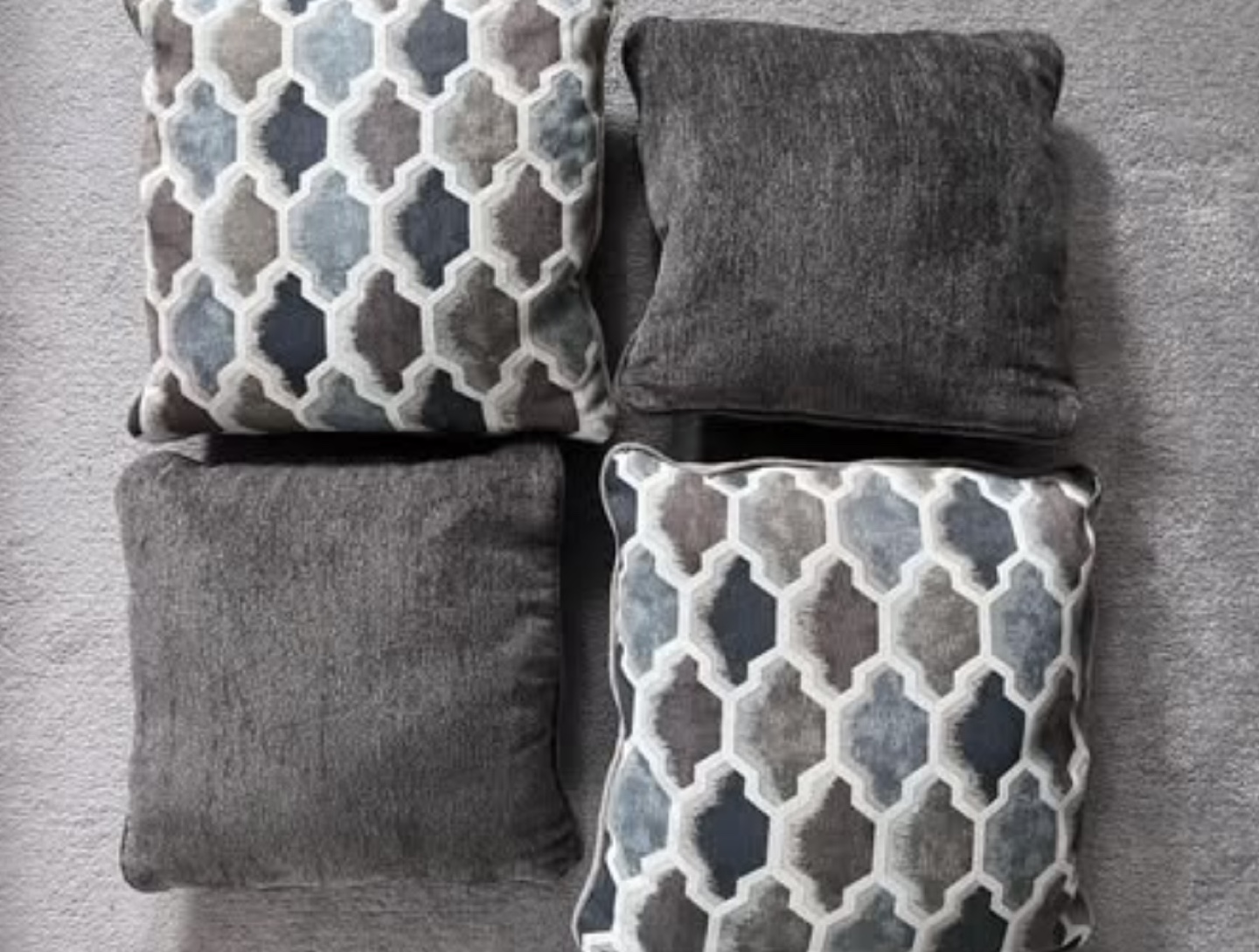 Grey Sofa with Four Pillows - photo 5