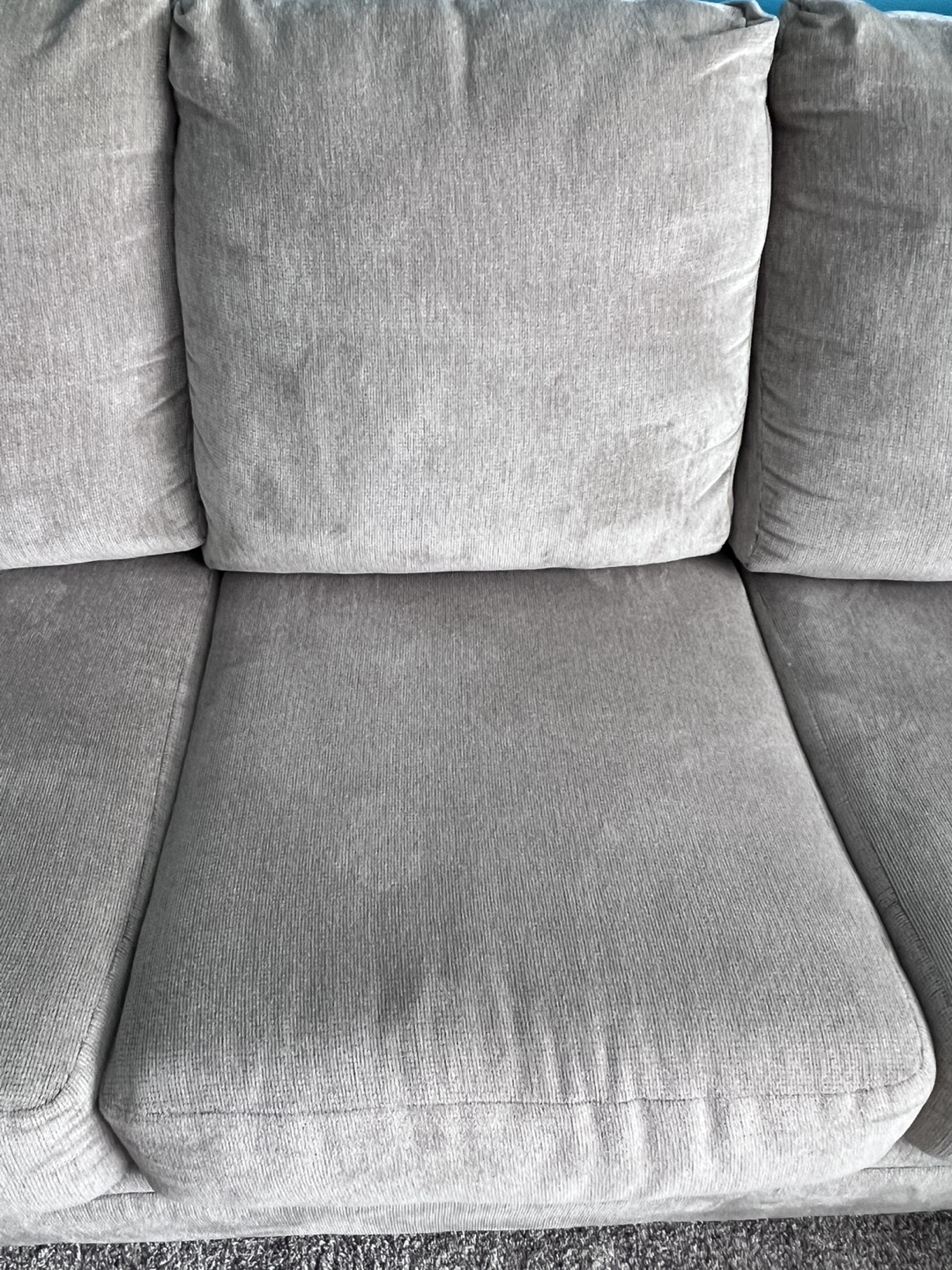 Grey Sofa with Four Pillows - photo 3