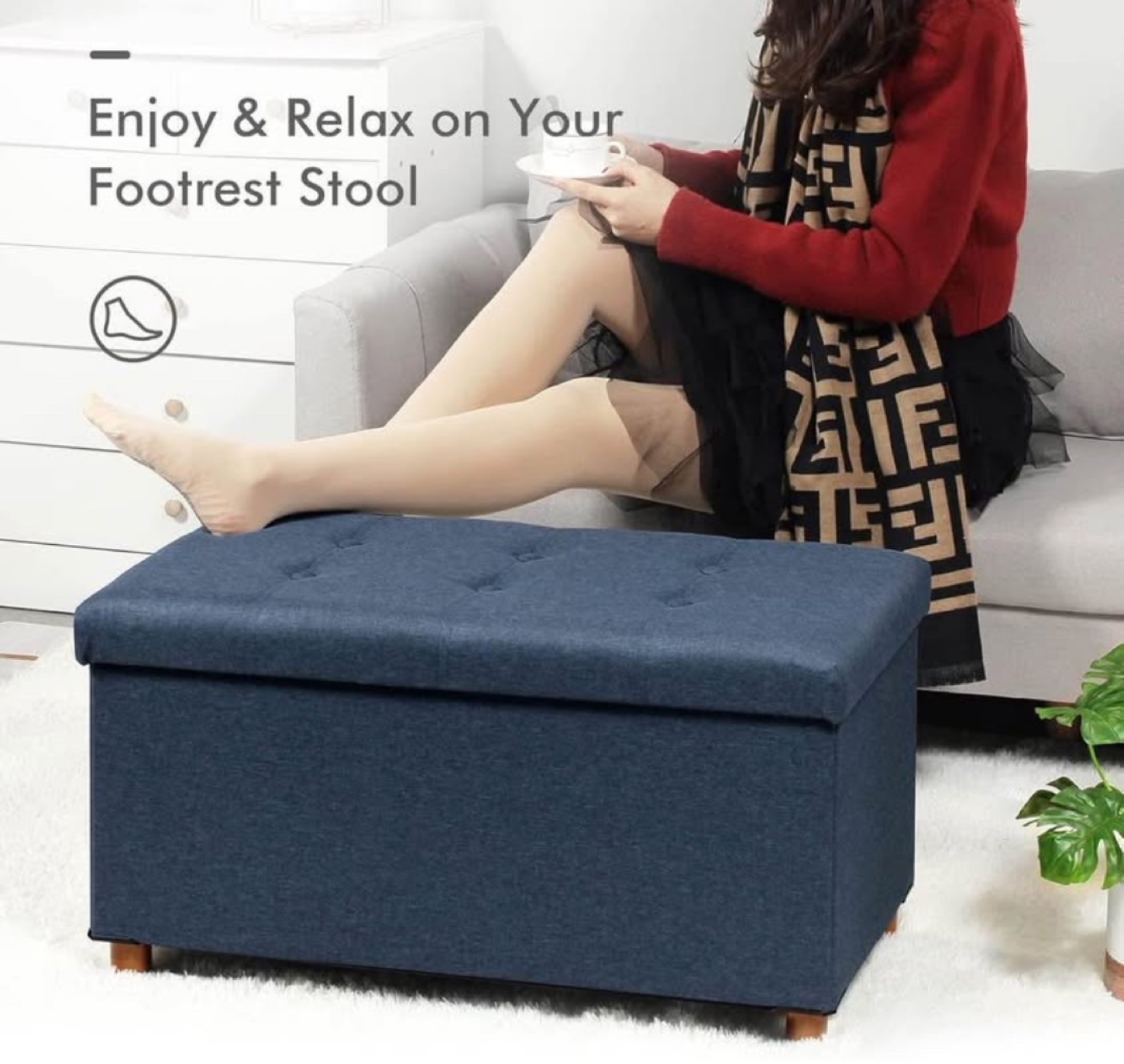Storage Ottoman Footrest - photo 5