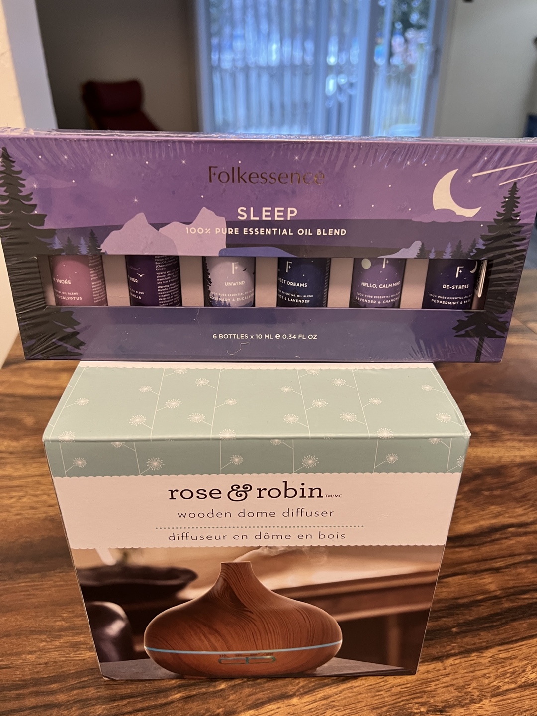 Rose & Robin Wooden Dome Diffuser with 6x10ml Essential Oil Set - photo 3