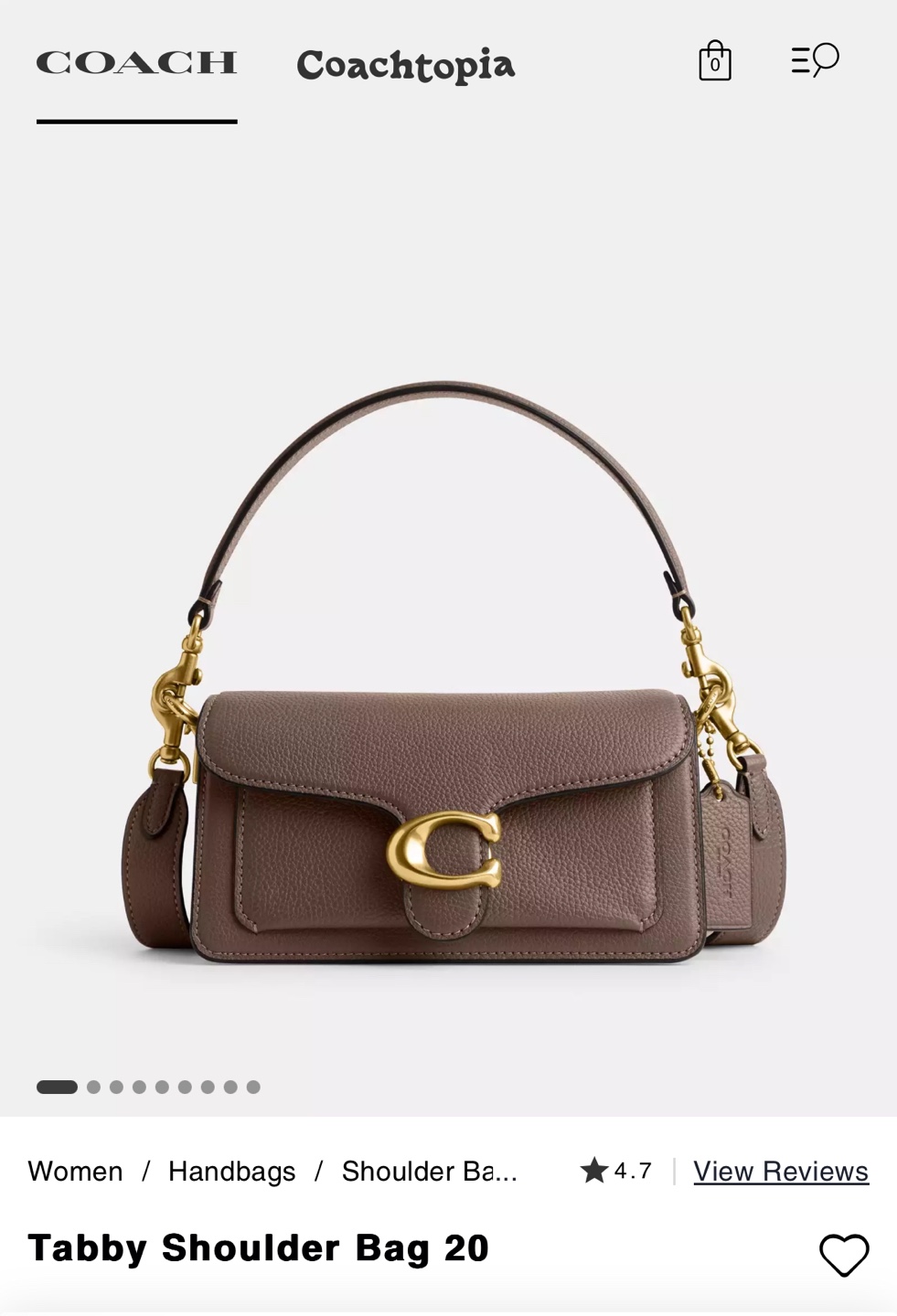 Coach Tabby Shoulder Bag 20