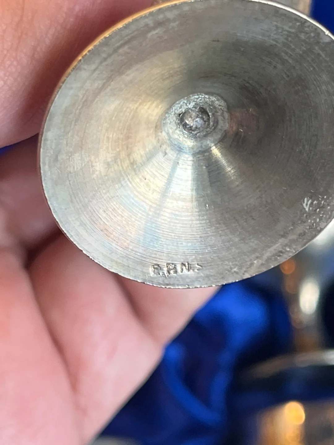 Vintage Goblets, Set of 6, Silver-Plated, Original Velvet Box. image indicator(4)