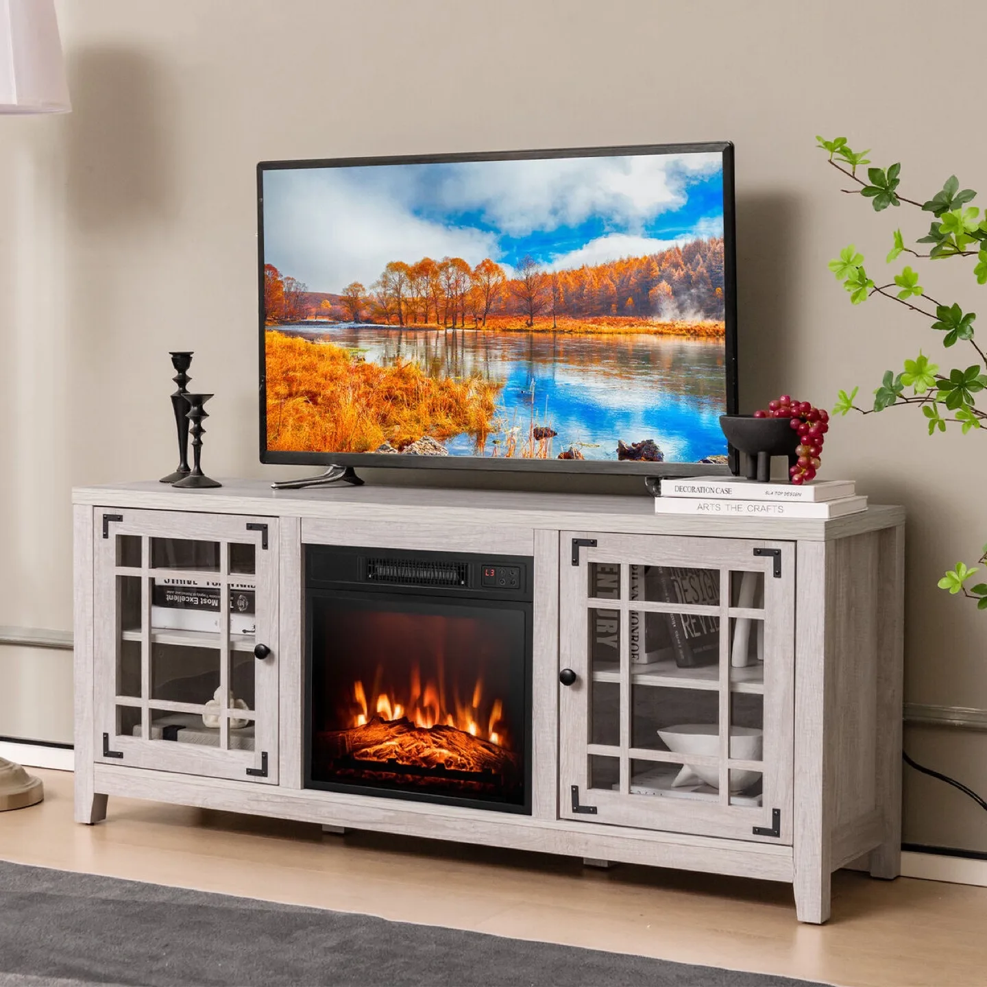 Electric Fireplace TV Stand 65” thumbnail
