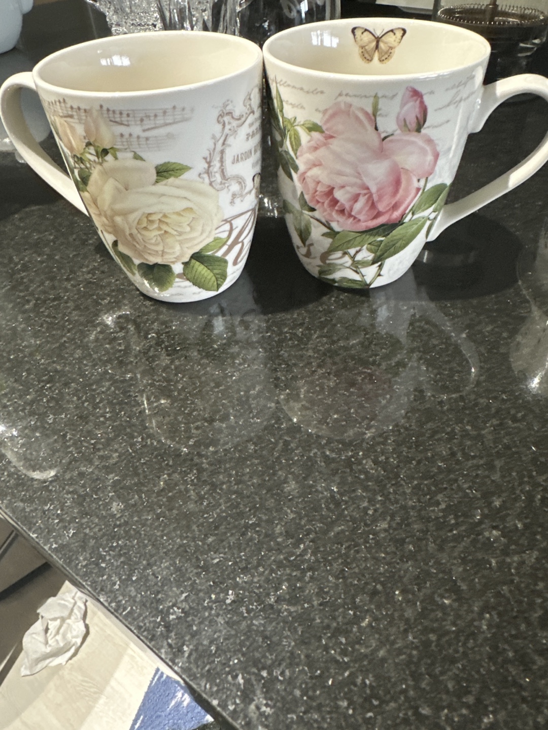 Two Floral Mugs