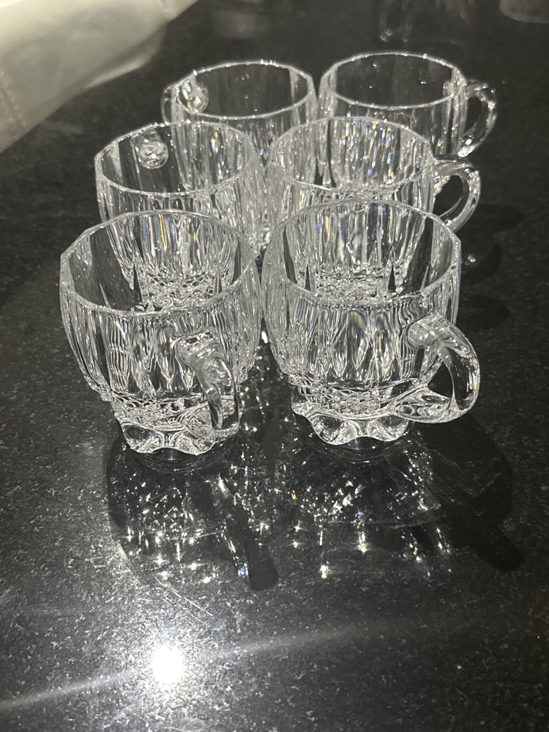 Set of 6 Crystal Cups