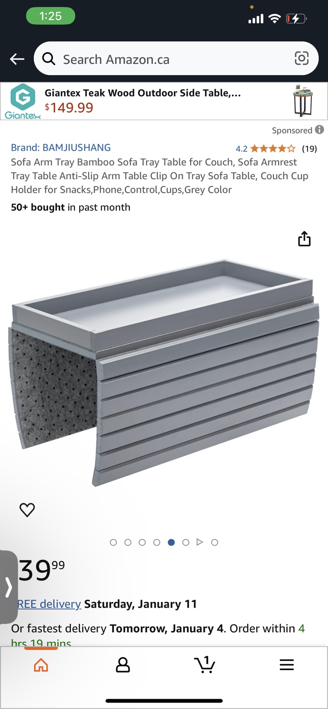 Sofa Arm Tray Table