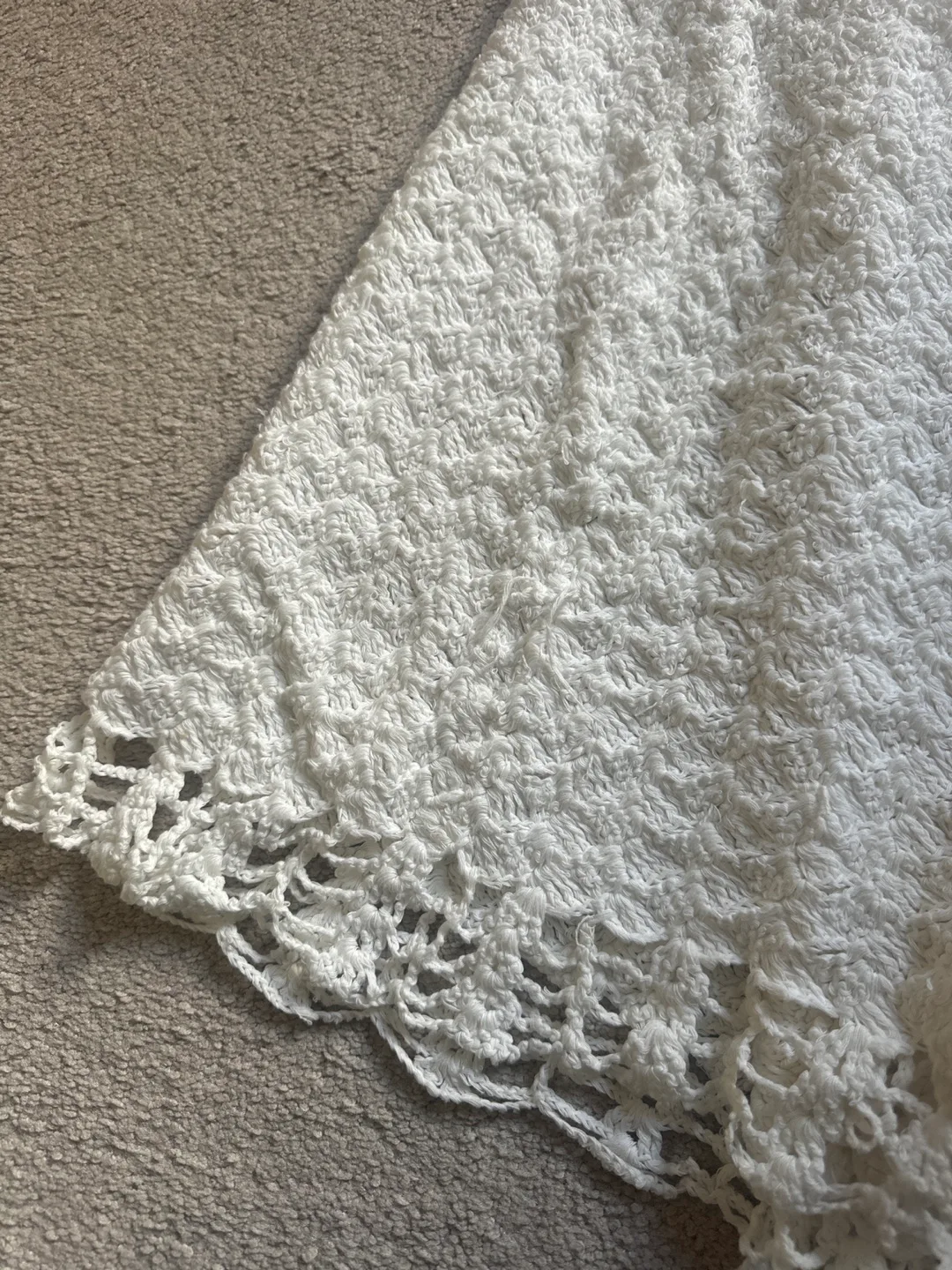 White Crochet Mini Dress image indicator(3)