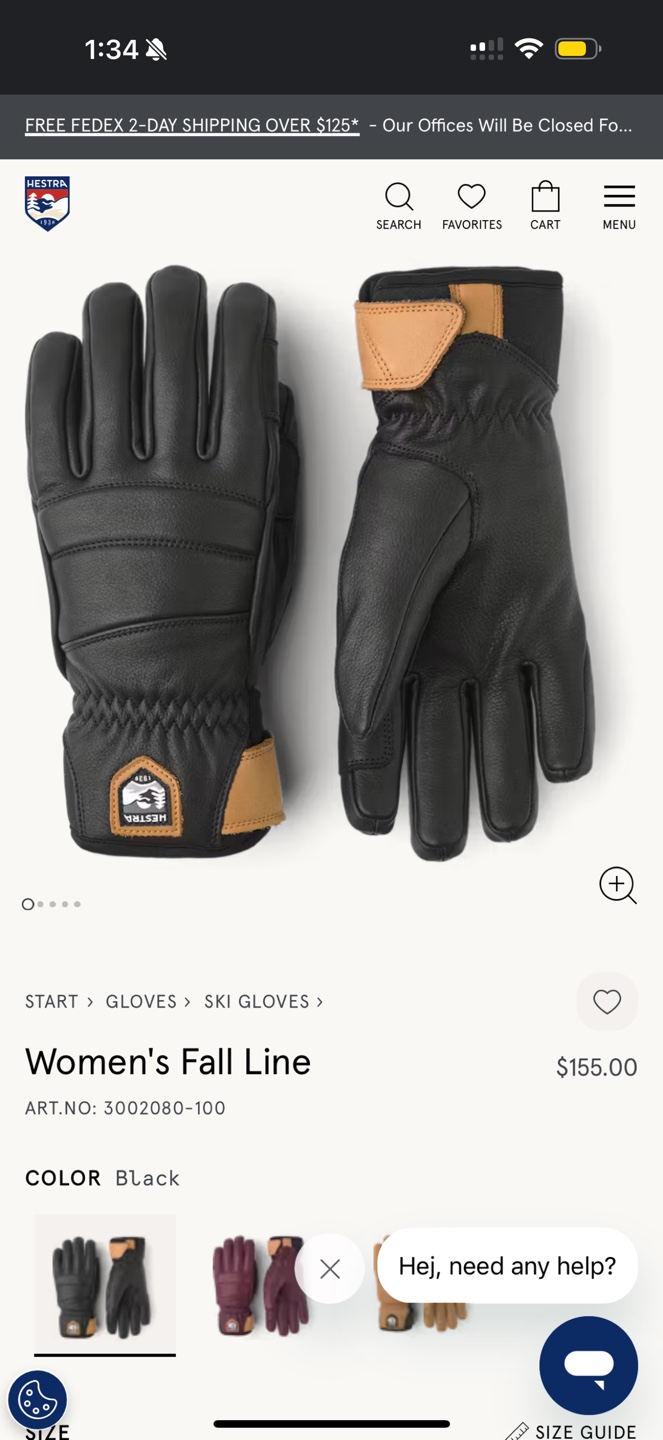 Hestra Women’s Fall Line Glove, Size 6 - photo 5