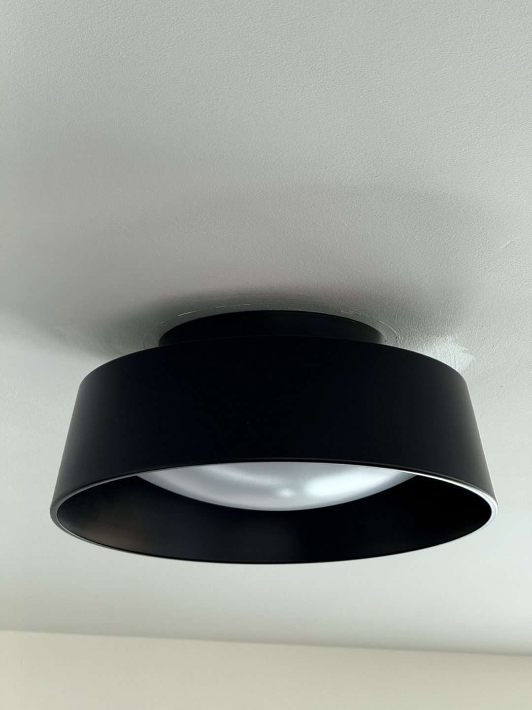 Matte Black LED Flush Mount - photo 2