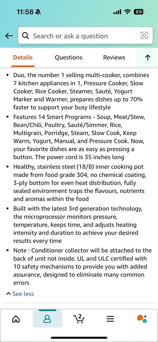 Instant Pot Duo 7-in-1 Electric Pressure Cooker image indicator(3)